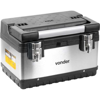 CAIXA PLÁSTICA/INOX PARA FERRAMENTAS BAÚ CBI020 6105000200 VONDER