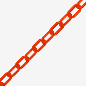 CORRENTE PVC 10MM  ELO GRANDE VERMELHA PLASTCOR
