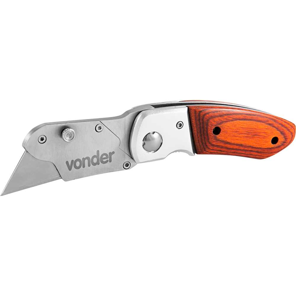 ESTILETE COM LÃMINA TRAPEZOIDAL DOBRÁVEL 150MM VONDER