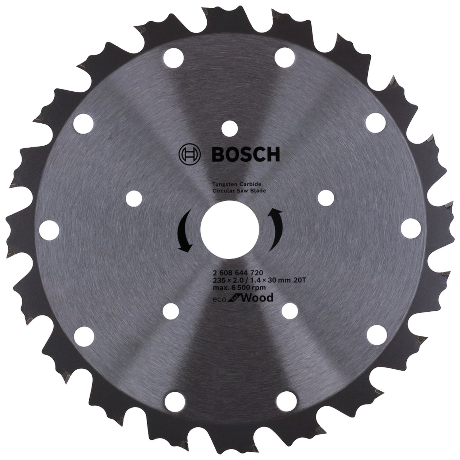 DISCO PARA SERRA CIRCULAR COM VÍDEA 235MM 30 DENTES COOLTEQ BOSCH