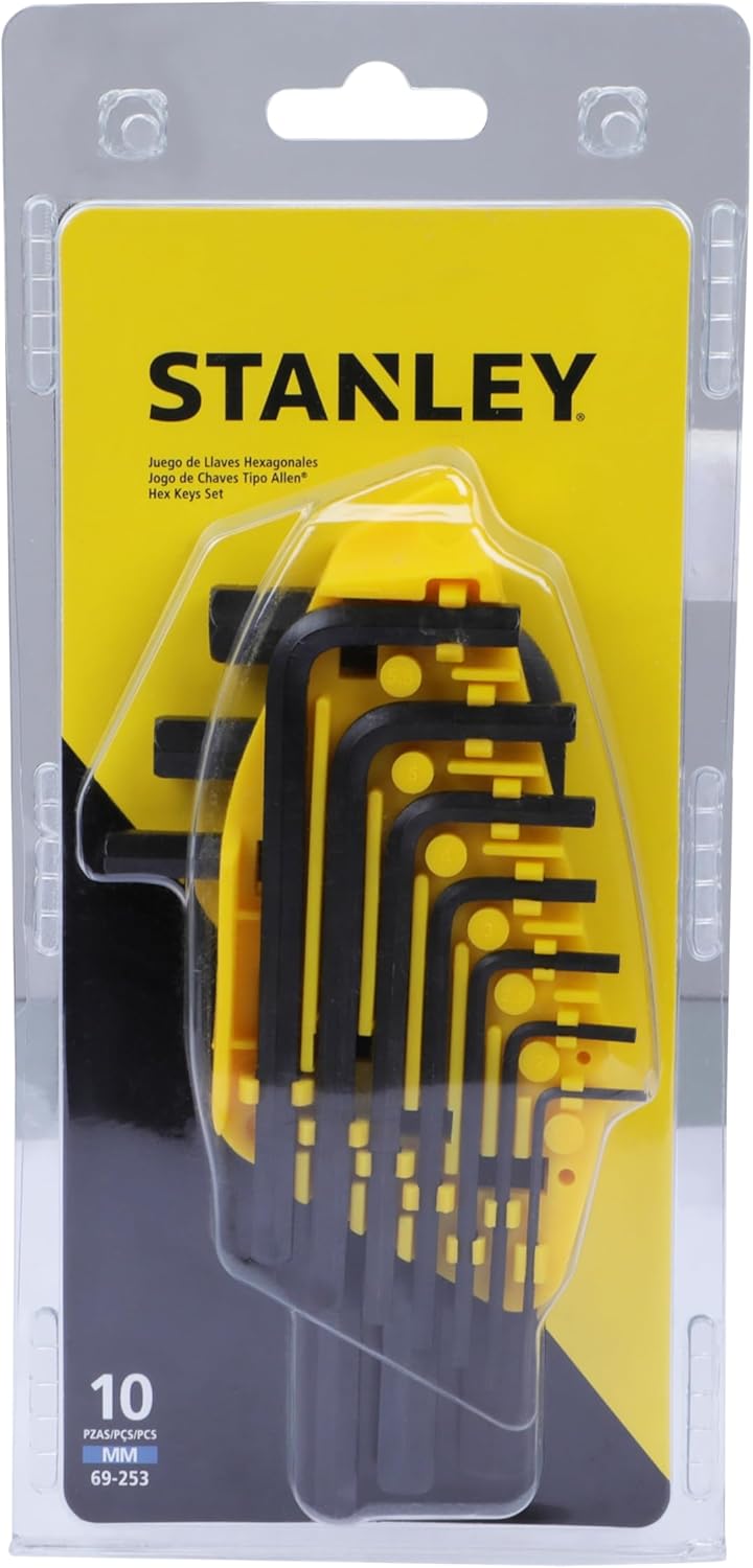 JOGO DE CHAVE ALLEN SUPORTE 1,5-10MM COM 10 PEÇAS 69-253 STANLEY
