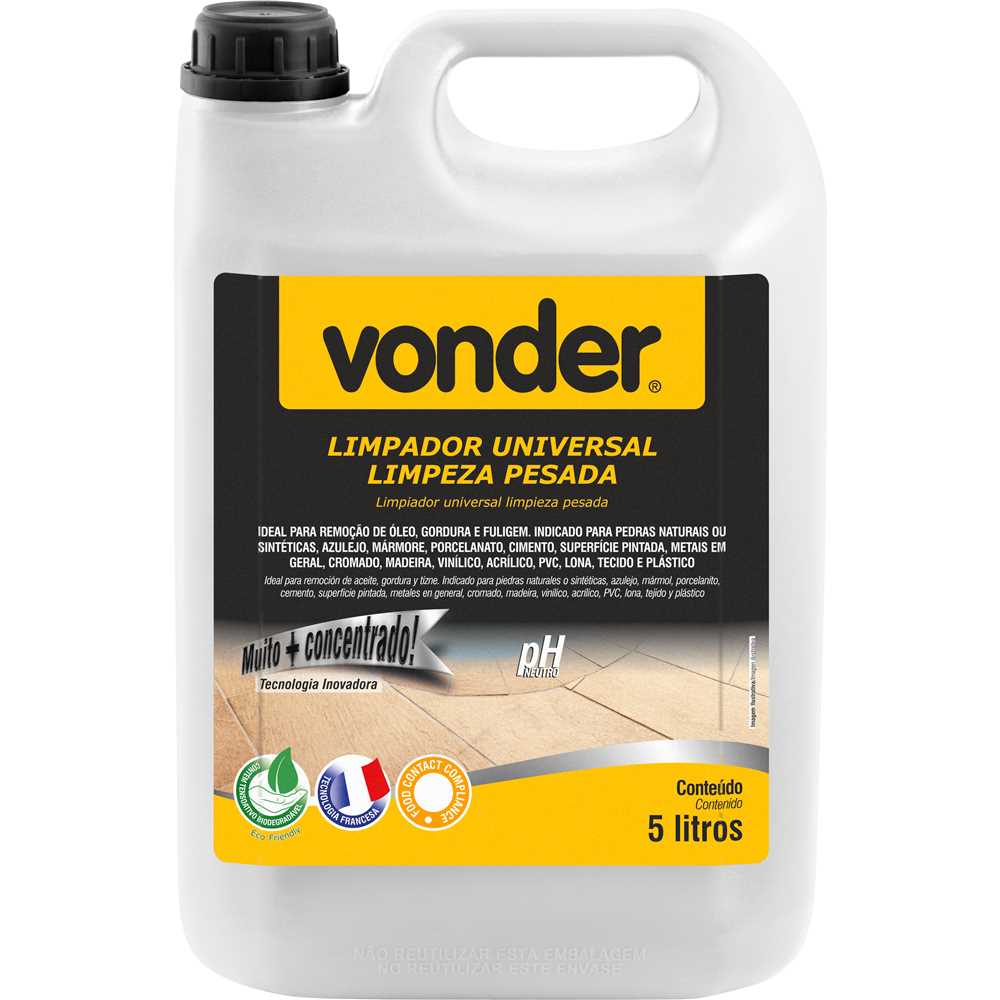 LIMPADOR UNIVERSAL PARA LIMPEZA PESADA 5L VONDER