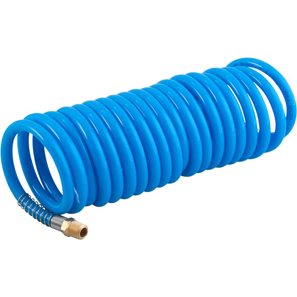 MANGUEIRA PNEUMATICA ESPIRAL PU AZUL 1/4 MACHO 6,5X10 10M VONDER