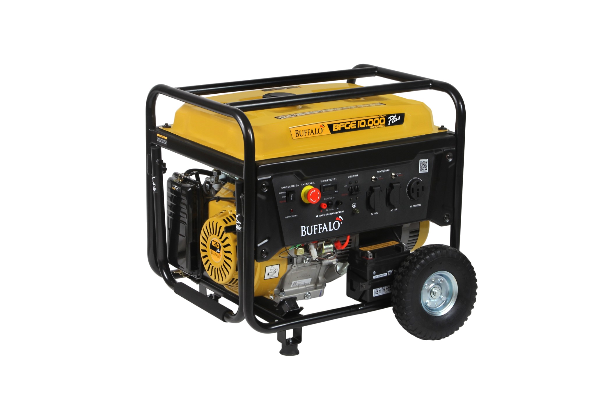 GERADOR A GASOLINA 4 TEMPOS MONO 10,0 KVA BFGE 10.000 PLUS BUFFALO