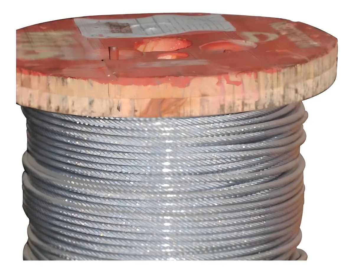 CABO DE AÇO GALVANIZADO PLASTIFICADO 4,8MM 3/16