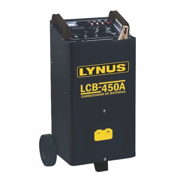 CARREGADOR DE BATERIA 12V/24V 450A LCB-450A 220V LYNUS
