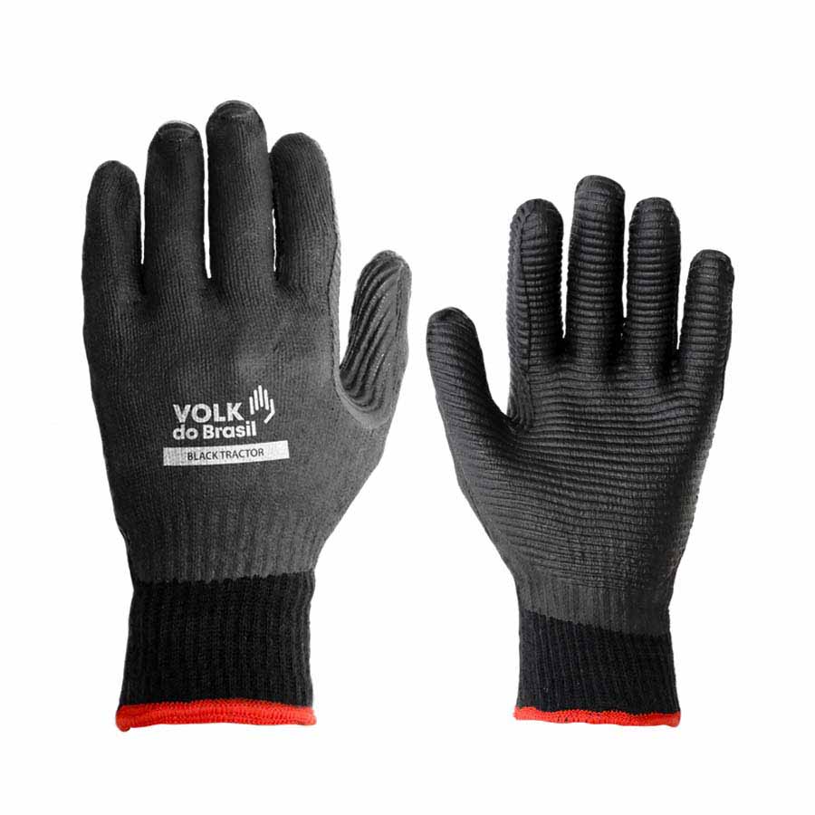 LUVA MALHA EMBORRACHADA/VULC PRETO TAMANHO G CA 37981 VOLK