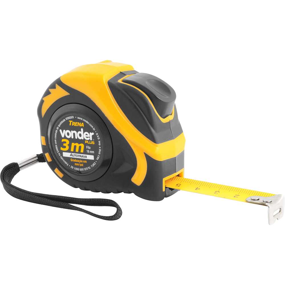 TRENA 3MX16MM AÇO AUTO TRAVA 3868303303 VONDER PLUS