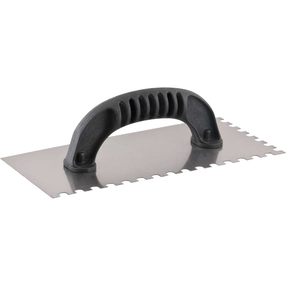 DESEMPENADEIRA DE AÇO DENTADA 120X255MM COM CABO PLÁSTICO VONDER