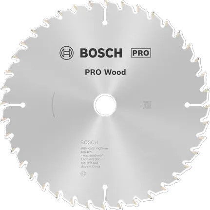 DISCO PARA SERRA CIRCULAR COM VID 180MM 40 DENTES PRO BOSCH