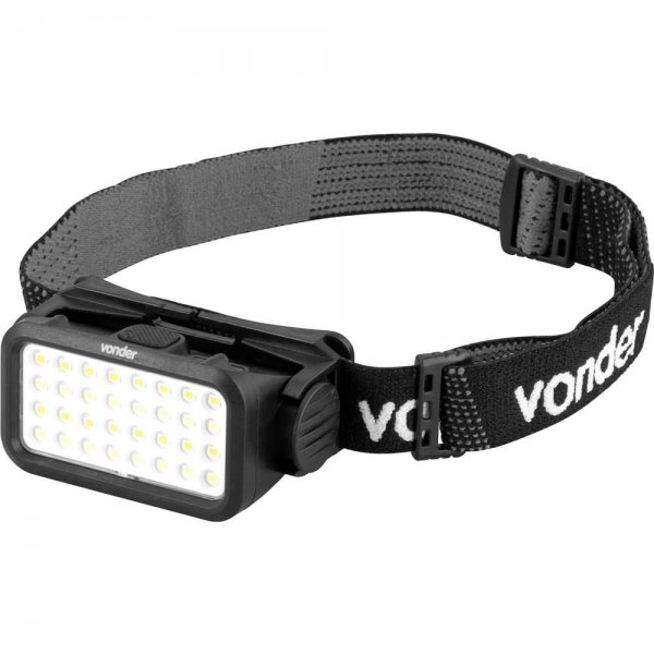LANTERNA PARA CABEÇA RECARREGÁVEL COM 32 LEDS LCV032 VONDER
