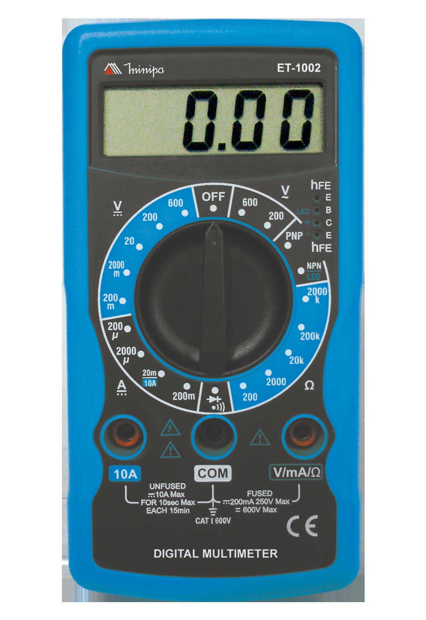 MULTIMETRO DIGITAL ET-1002 10A MINIPA