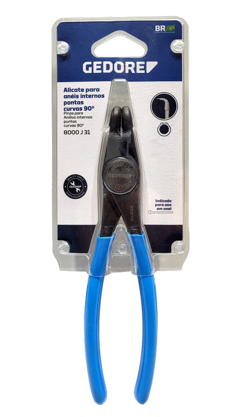 ALICATE PARA ANEIS INTERNO CURVO 19-60MM 8000-J21 GEDORE