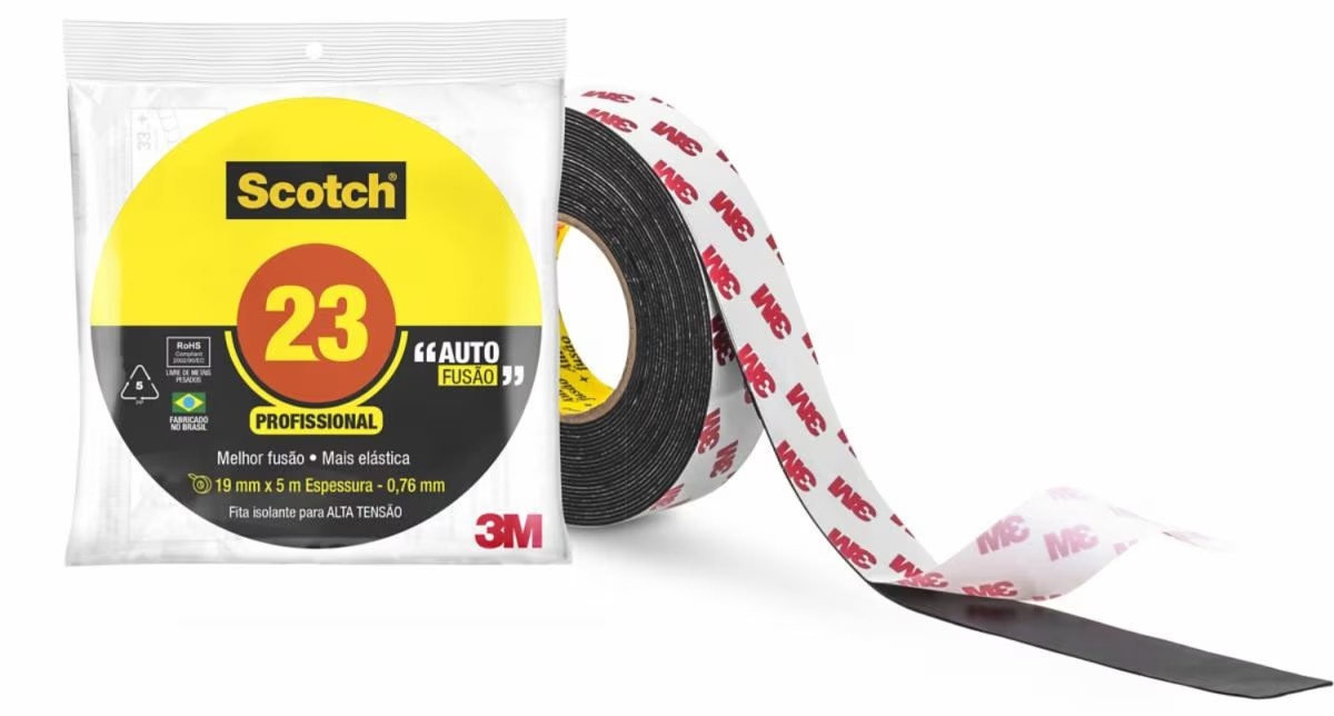 FITA ISOLANTE 19MMX05M AUTOFUSAO 3M
