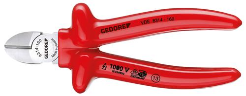 VDE ALICATE CORTE DIAGONAL 6.1/4 8314 GEDORE