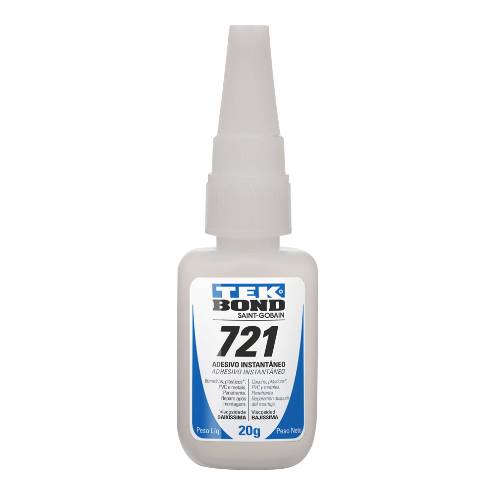 ADESIVO INSTANTANEO 20G 721 ACRILICO PVC E MADEIRA TEKBOND