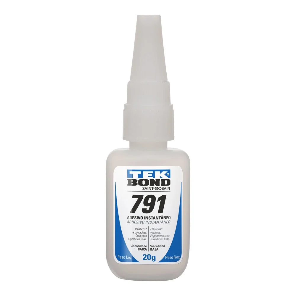 ADESIVO INSTANTÂNEO 20G 791 MET/PLAST/BORR TEKBOND