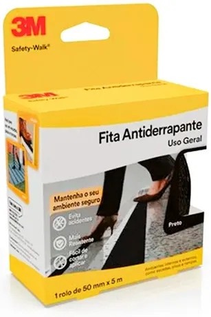 FITA ANTIDERRAPANTE 50MMX5M PRETO 3M