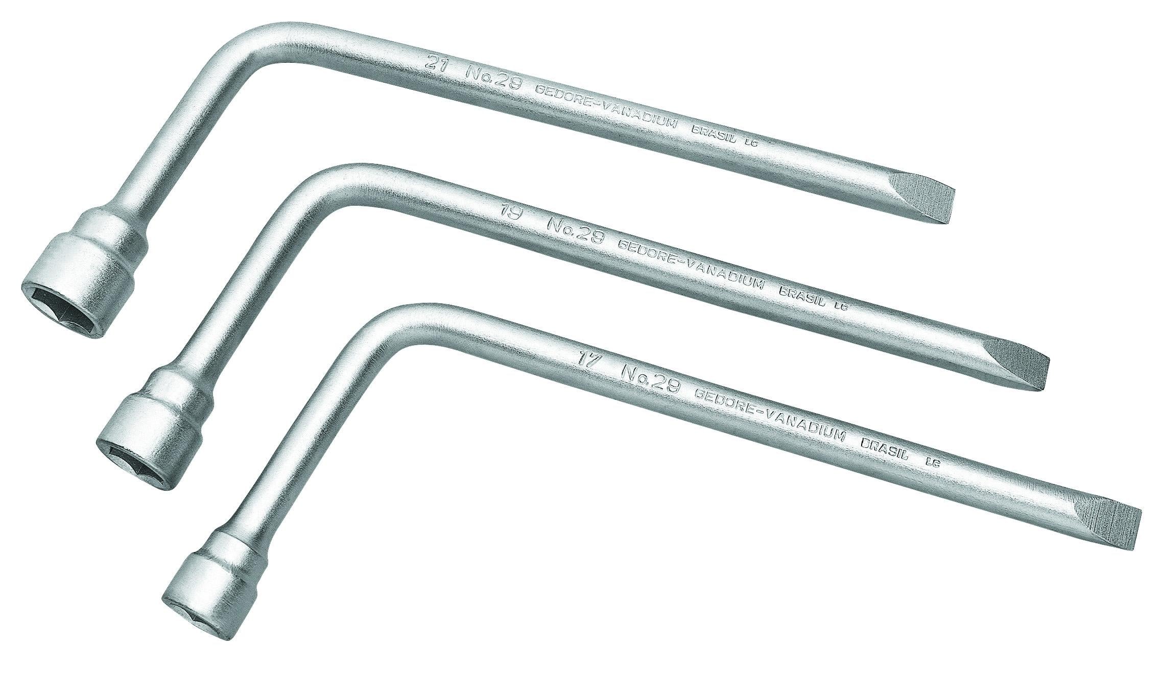 CHAVE DE RODA L 19MM COM ESPATULA 29 GEDORE
