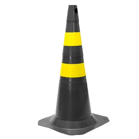 CONE PRETO/AMARELO 75CM
