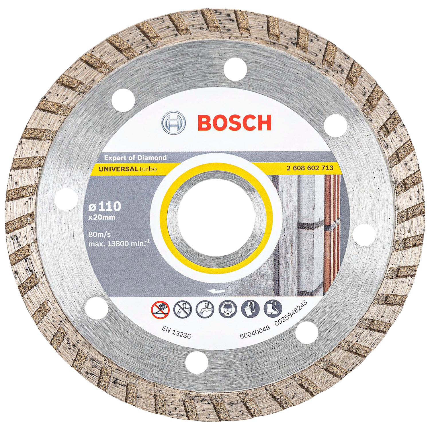 DISCO DIAMANTADO 110X20MM TURBO UP BOSCH
