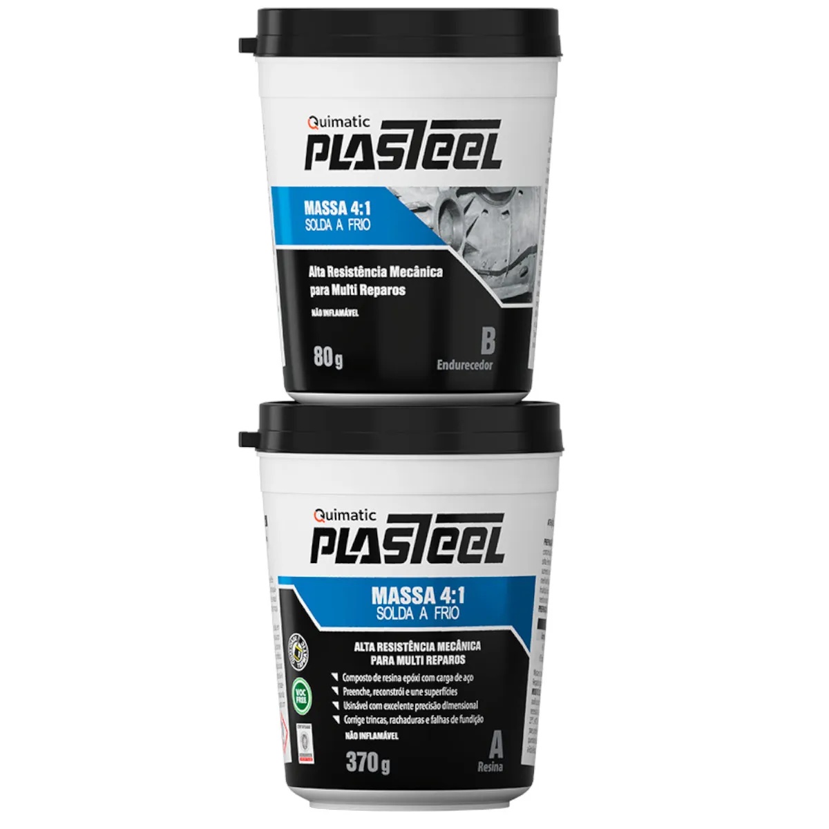 PLASTEEL MASSA 4 1 0.45KG TAPMATIC