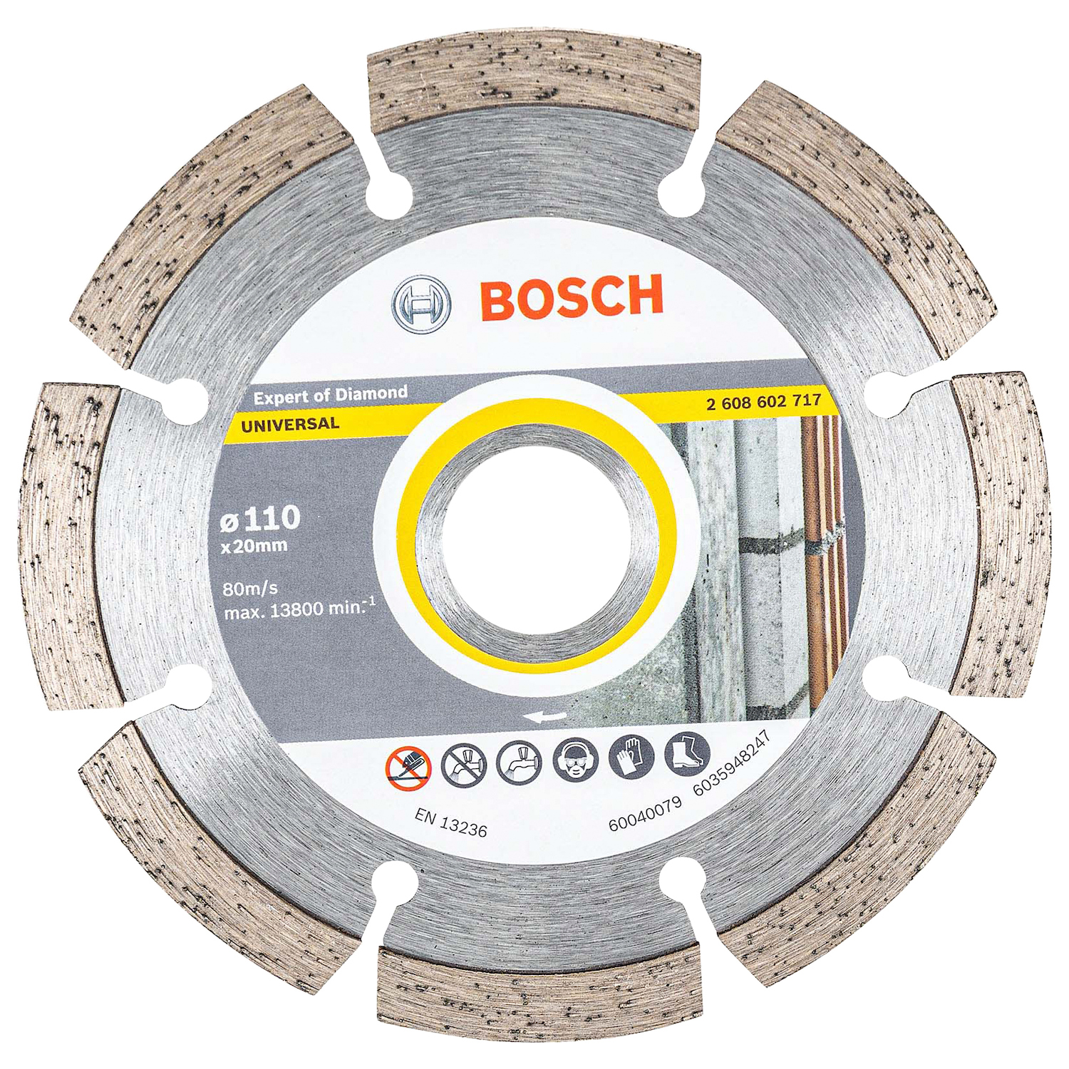 DISCO DIAMANTADO 110X20MM SEGMENTADO UP BOSCH