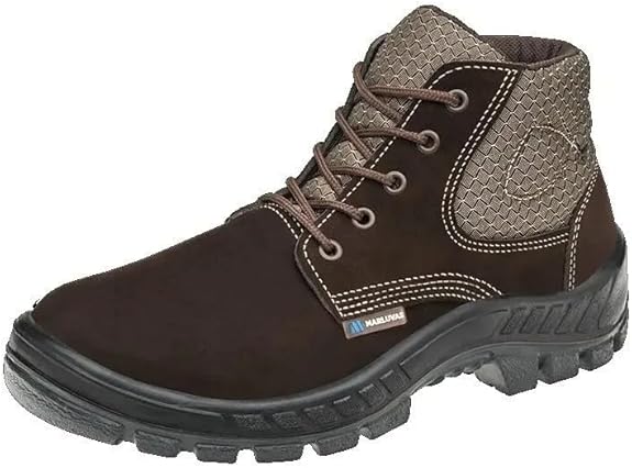BOTA NUBUCK BICO DE PLÁSTICO 40 50B26 CADARÇO 700312-40 CAFÉ MARLUVAS