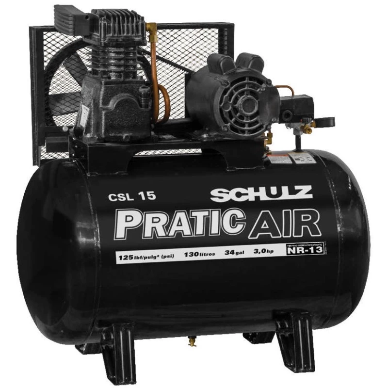 COMPRESSOR DE AR 3,0HP 15,0PES 130L BIV SCHULZ
