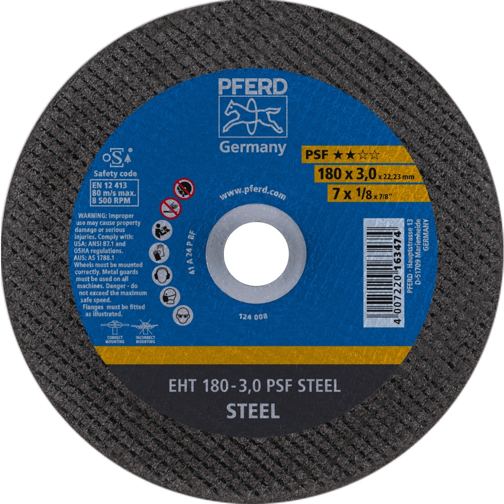 DISCO DE CORTE 180X3,0MM 7X1/8