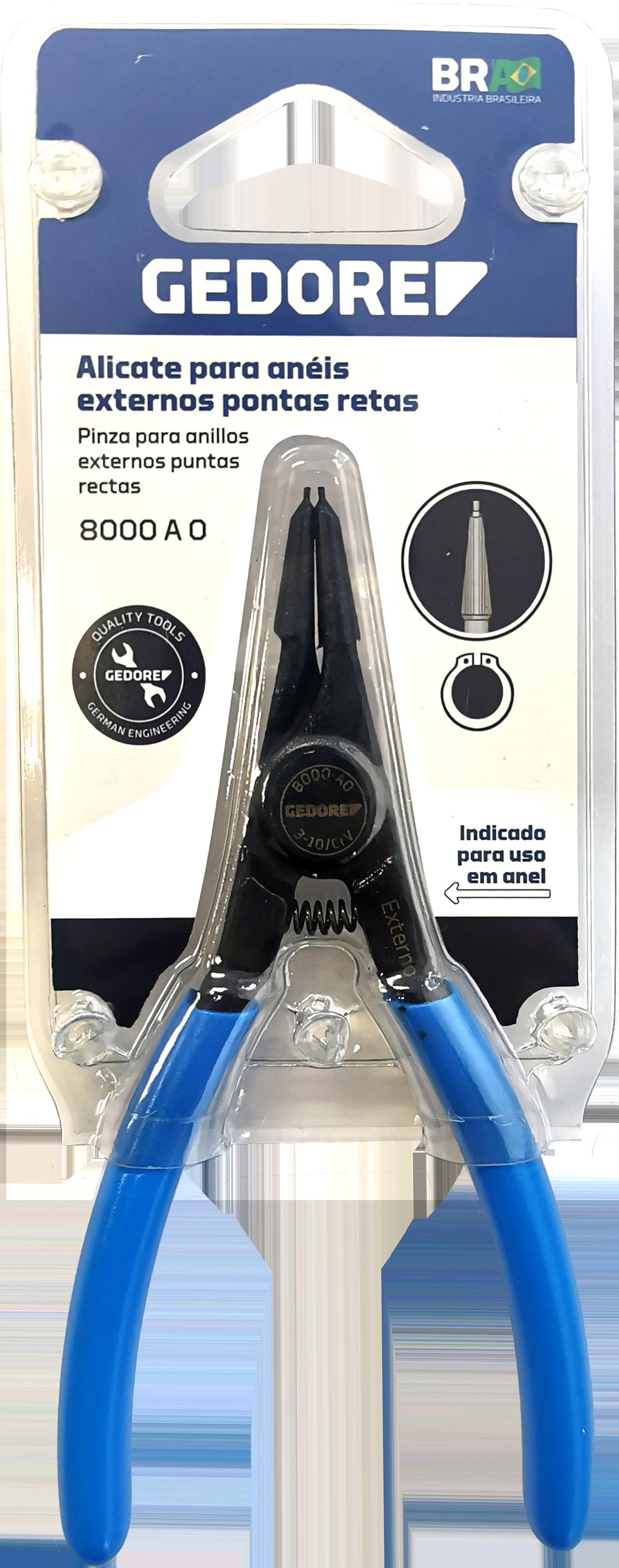 ALICATE PARA ANEIS EXTERNO RETO 10-25MM 8000-A1 GEDORE