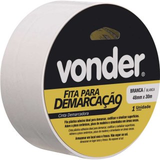 FITA DEMARCACAO DE SOLO BRANCA 48MMX30M VONDER