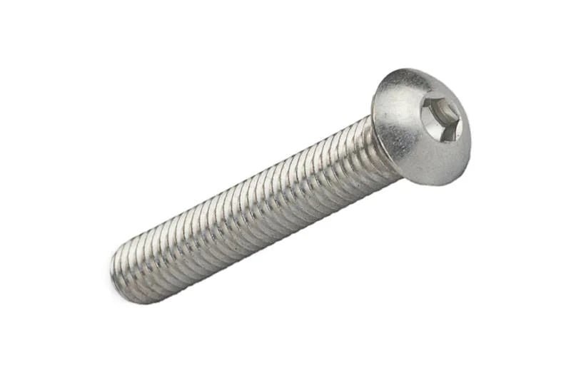 PARAFUSO ALLEN ABAULADO MA 5X25 ROSCA INTEIRA INOX