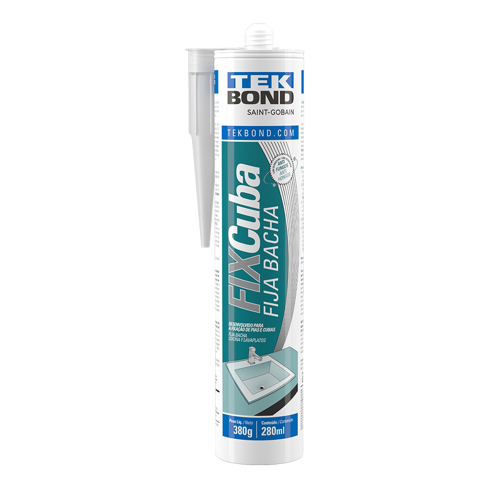 ADESIVO FIXA CUBA CINZA 380G TEKBOND