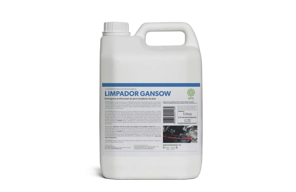DETERGENTE LIMPADOR GANSOW 5 LITROS PARA LAVADORA DE PISO IPC