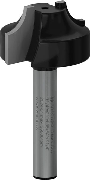 FRESA DECORATIVA 13,5X6,35MM COM HASTE 1/4